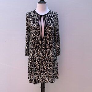 Athena Front Keyhole Printed Cover-Up Dress Size S